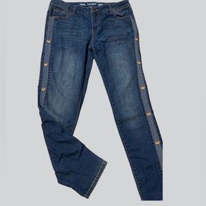 Cat & Jack Heart-Embroidered Super-Stretch Jeans